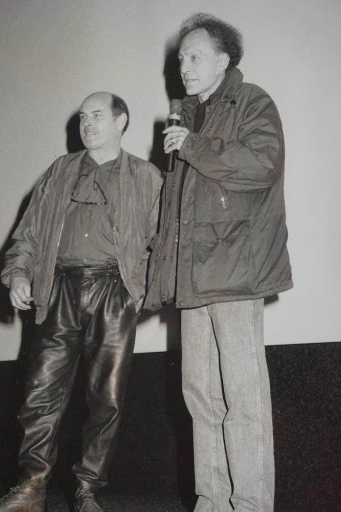 Jean-François Stevenin et Monte Hellman sur scène