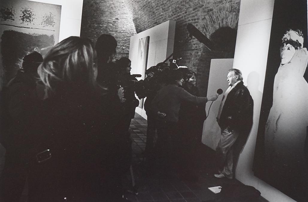 Interview of Jerzy Skolimowski at his exhibition at the Tour 46