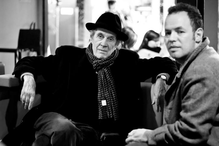 André S. Labarthe and Nicola Sornaga ([Films en cours] laureate for his film "Monsieur Morimoto")